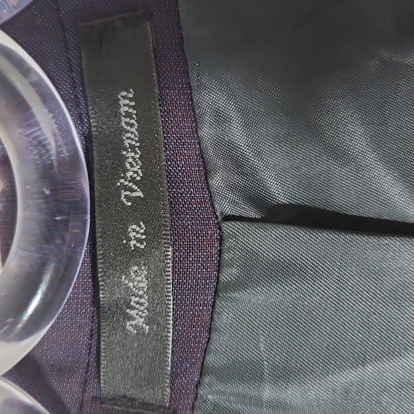 Calvin Klein Suit Jacket Iridescent Blue Size 38R NWOT - Picture 9 of 11